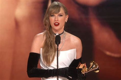 Taylor Swift makes Grammy history with fourth album of the year  